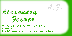 alexandra feimer business card
